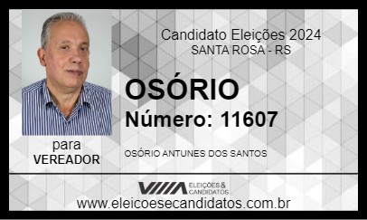 Candidato OSÓRIO 2024 - SANTA ROSA - Eleições