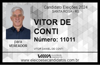 Candidato VITOR DE CONTI 2024 - SANTA ROSA - Eleições