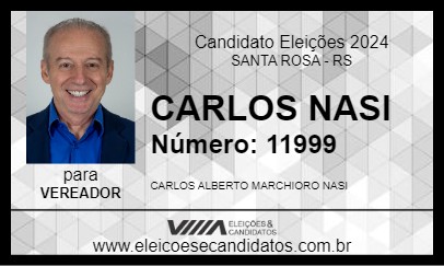 Candidato CARLOS NASI 2024 - SANTA ROSA - Eleições