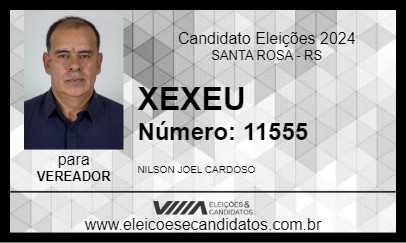 Candidato XEXEU 2024 - SANTA ROSA - Eleições