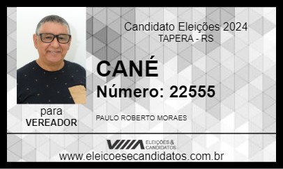 Candidato CANÉ 2024 - TAPERA - Eleições