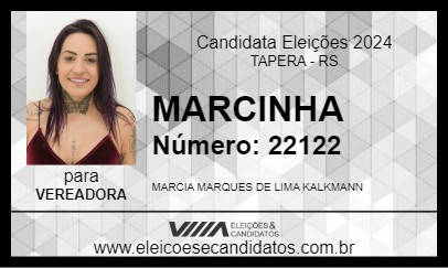 Candidato MARCINHA 2024 - TAPERA - Eleições