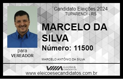 Candidato MARCELO DA SILVA  2024 - TUPARENDI - Eleições