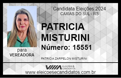 Candidato PATRICIA MISTURINI 2024 - CAXIAS DO SUL - Eleições