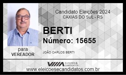 Candidato BERTI 2024 - CAXIAS DO SUL - Eleições