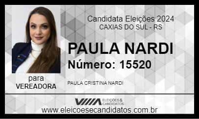 Candidato PAULA NARDI 2024 - CAXIAS DO SUL - Eleições