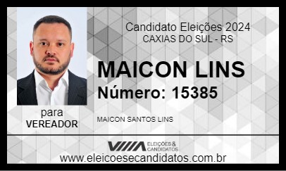 Candidato MAICON LINS 2024 - CAXIAS DO SUL - Eleições