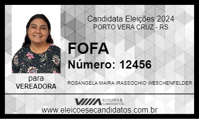 Candidato FOFA 2024 - PORTO VERA CRUZ - Eleições