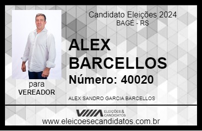 Candidato ALEX BARCELLOS 2024 - BAGÉ - Eleições