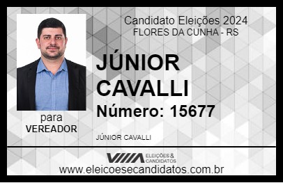 Candidato JÚNIOR CAVALLI 2024 - FLORES DA CUNHA - Eleições