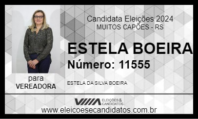 Candidato ESTELA BOEIRA 2024 - MUITOS CAPÕES - Eleições