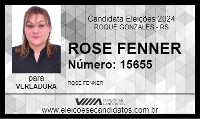 Candidato ROSE FENNER 2024 - ROQUE GONZALES - Eleições