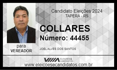 Candidato COLLARES 2024 - TAPERA - Eleições