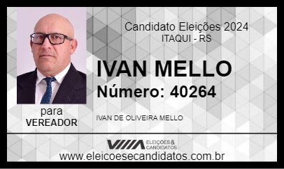 Candidato IVAN MELLO 2024 - ITAQUI - Eleições