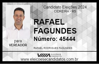 Candidato RAFA FAGUNDES 2024 - CIDREIRA - Eleições