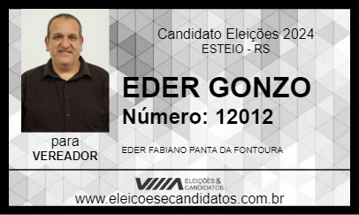 Candidato EDER GONZO 2024 - ESTEIO - Eleições