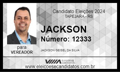 Candidato JACKSON 2024 - TAPEJARA - Eleições