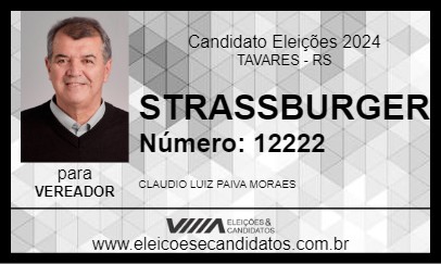 Candidato STRASSBURGER 2024 - TAVARES - Eleições