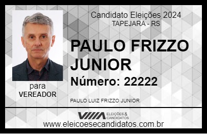 Candidato JUNIOR 2024 - TAPEJARA - Eleições