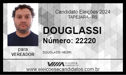 Candidato DOUGLASSI 2024 - TAPEJARA - Eleições