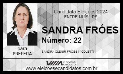 Candidato SANDRA FRÓES 2024 - ENTRE-IJUÍS - Eleições