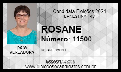 Candidato ROSANE 2024 - ERNESTINA - Eleições