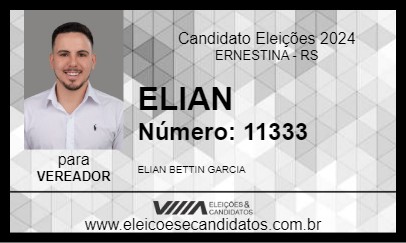 Candidato ELIAN 2024 - ERNESTINA - Eleições