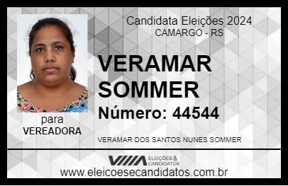 Candidato VERAMAR SOMMER 2024 - CAMARGO - Eleições