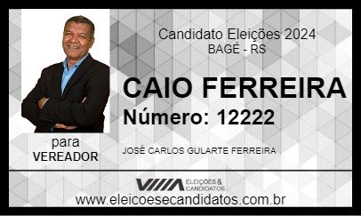 Candidato CAIO FERREIRA 2024 - BAGÉ - Eleições