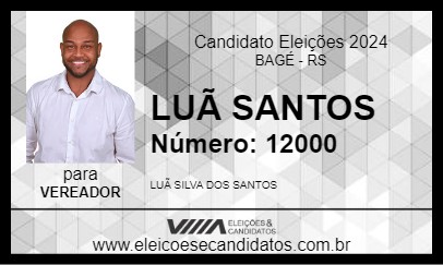 Candidato LUÃ SANTOS 2024 - BAGÉ - Eleições