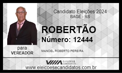 Candidato ROBERTÃO 2024 - BAGÉ - Eleições