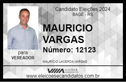 Candidato MAURICIO VARGAS 2024 - BAGÉ - Eleições