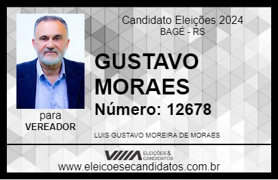 Candidato GUSTAVO MORAES 2024 - BAGÉ - Eleições