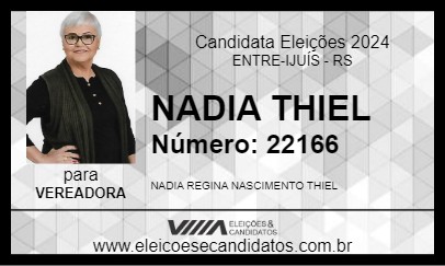 Candidato NADIA THIEL 2024 - ENTRE-IJUÍS - Eleições