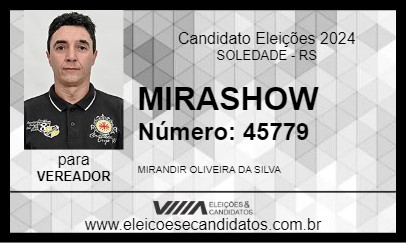 Candidato MIRASHOW 2024 - SOLEDADE - Eleições