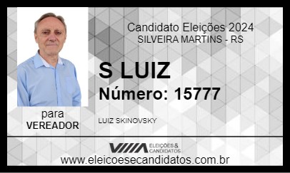 Candidato S  LUIZ 2024 - SILVEIRA MARTINS - Eleições