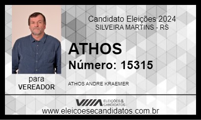 Candidato ATHOS 2024 - SILVEIRA MARTINS - Eleições