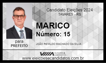 Candidato MARICO 2024 - TAVARES - Eleições