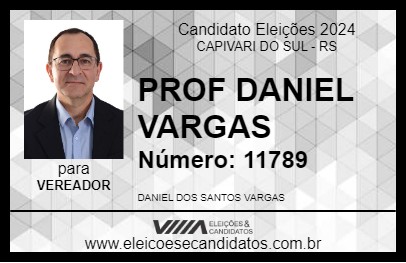 Candidato PROF DANIEL VARGAS 2024 - CAPIVARI DO SUL - Eleições