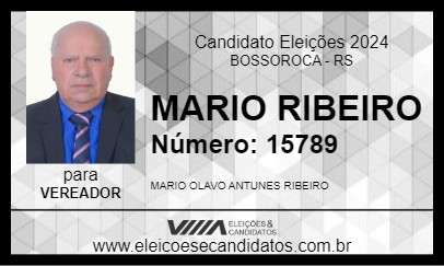 Candidato MARIO RIBEIRO 2024 - BOSSOROCA - Eleições