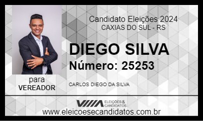 Candidato DIEGO SILVA 2024 - CAXIAS DO SUL - Eleições