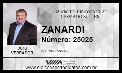 Candidato ZANARDI 2024 - CAXIAS DO SUL - Eleições