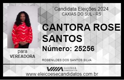 Candidato CANTORA ROSE SANTOS 2024 - CAXIAS DO SUL - Eleições