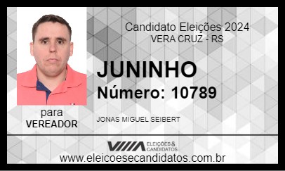 Candidato JUNINHO 2024 - VERA CRUZ - Eleições