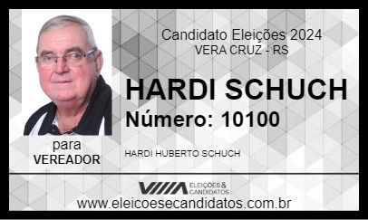 Candidato HARDI SCHUCH 2024 - VERA CRUZ - Eleições