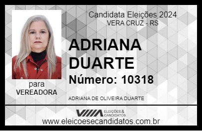 Candidato ADRIANA DUARTE 2024 - VERA CRUZ - Eleições