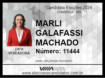 Candidato MARLI GALAFASSI MACHADO 2024 - CHARRUA - Eleições