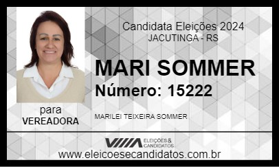 Candidato MARI SOMMER 2024 - JACUTINGA - Eleições