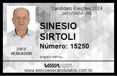 Candidato SINESIO SIRTOLI 2024 - JACUTINGA - Eleições