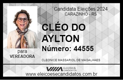 Candidato CLÉO DO AYLTON 2024 - CARAZINHO - Eleições